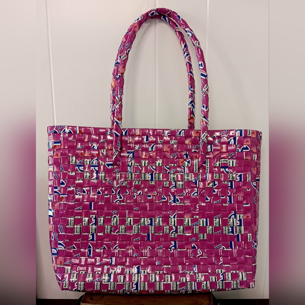 Vintage Grape Candy Wrapper Tote